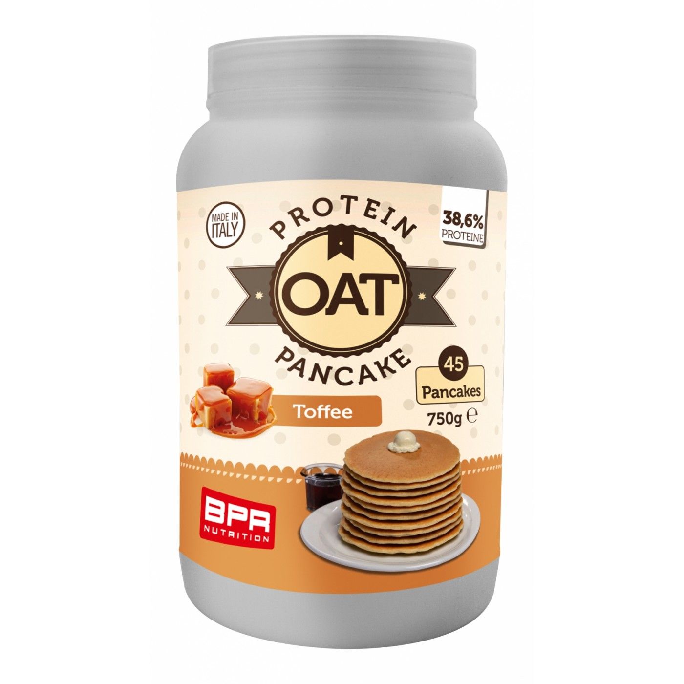 BPR Oat Protein Pancake 750gr Gusto Toffee